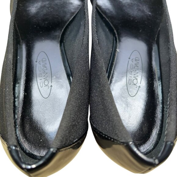 Circa Joan & David Women’s Black Fabric Upper Wedge Pumps Size 7M - Picture 7 of 10